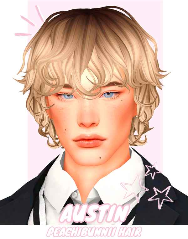 Maxis Match Austin Hair by simsfinds - The Sims 4 Custom Content