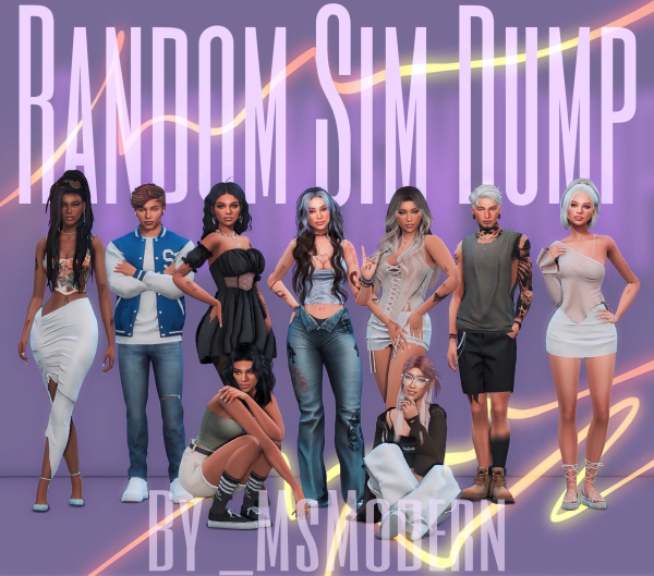Mix Random Sims Sim Dump by MsModern - The Sims 4 Custom Content