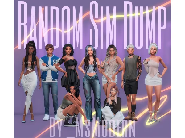 Random Sims Sim Dump  by MsModern