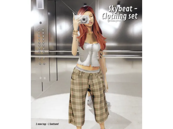 Alpha SKYBEAT CLOTHING SET by Taüve - The Sims 4 Custom Content