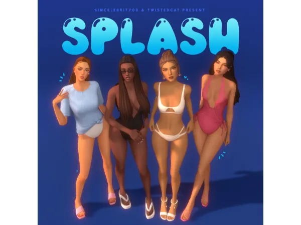 Maxis Match SPLASH simcelebrity00 x twistedcat by TwistedCat - The Sims 4 Custom Content