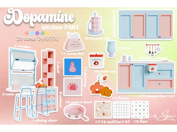 Dopamine Set Kitchen Set by lalaLANA