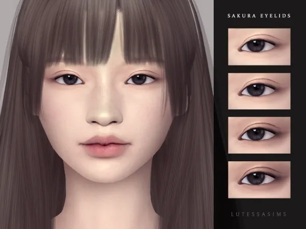 Mix Sakura eyelids (overlay) by Lutessasims - The Sims 4 Custom Content