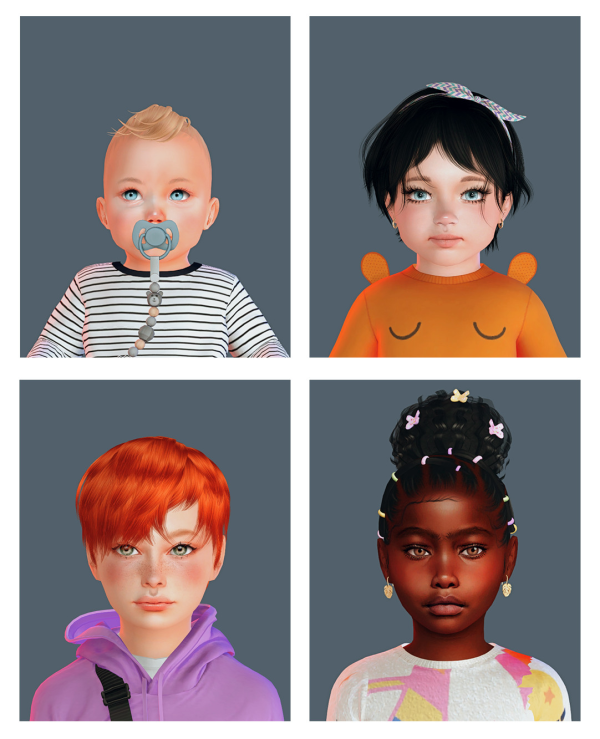 Mix Sim Dump 30 Infant Toddler Children by simsfinds - The Sims 4 Custom Content
