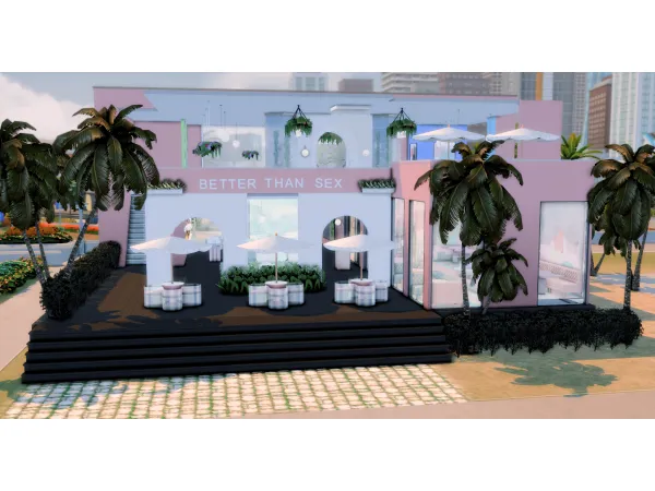 Mix BETTER THAN SEX BRUNCH RESTAURANT by simsfinds - The Sims 4 Custom Content