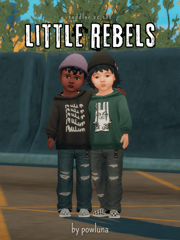 Maxis Match LITTLE REBELS set by simsfinds - The Sims 4 Custom Content