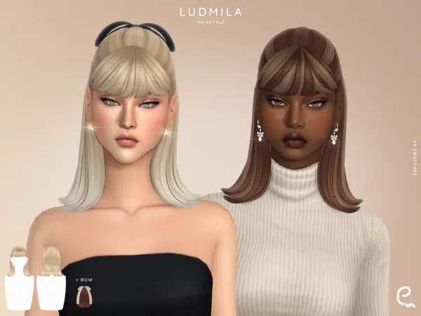 Maxis Match [EnriqueS4] Ludmila Hairstyle by simsfinds - The Sims 4 Custom Content