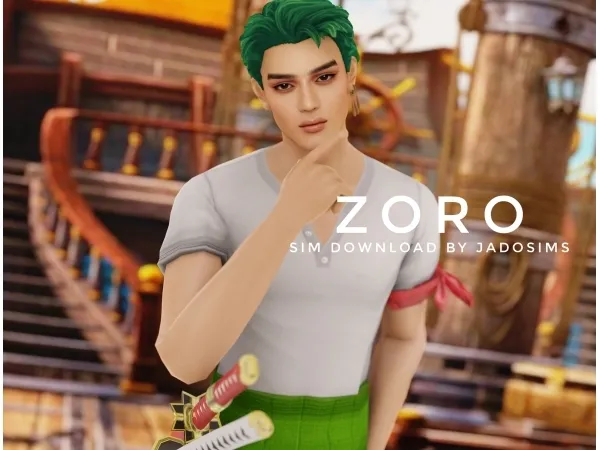 Alpha Zoro Arata Mackenyu (Sim Download) - The Sims 4 Custom Content