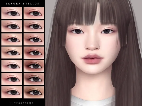 Mix Sakura Eyelids by Lutessasims - The Sims 4 Custom Content