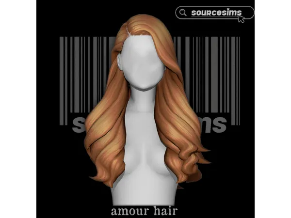 AMOUR HAIR BY SOURCESIMS