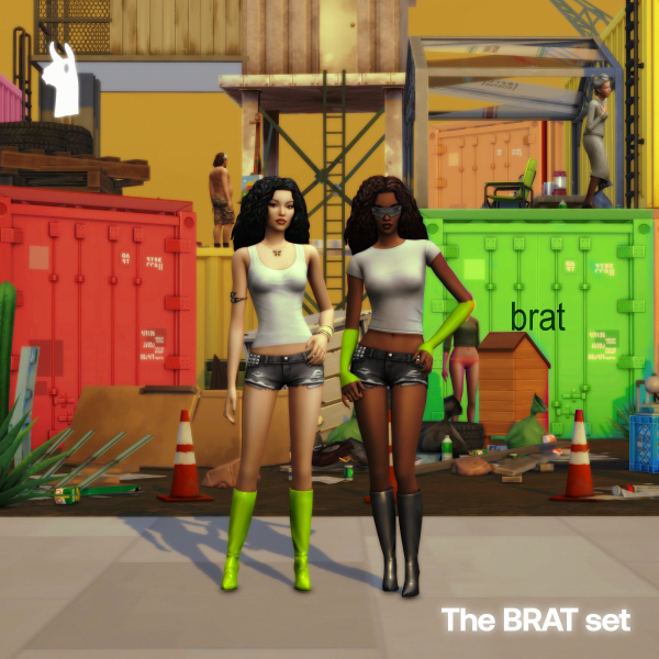 Maxis Match The BRAT Set greenllamas by simsfinds - The Sims 4 Custom Content