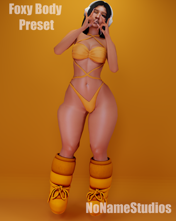 Mix Foxy Body Preset by simsfinds - The Sims 4 Custom Content