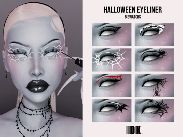 Mix Halloween eyeliner by simsfinds - The Sims 4 Custom Content