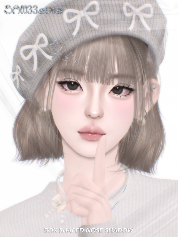 Mix 333Box shaped Nose shadow by simsfinds - The Sims 4 Custom Content