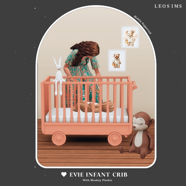 Mix Evie Infant Crib by leosims4cc - The Sims 4 Custom Content