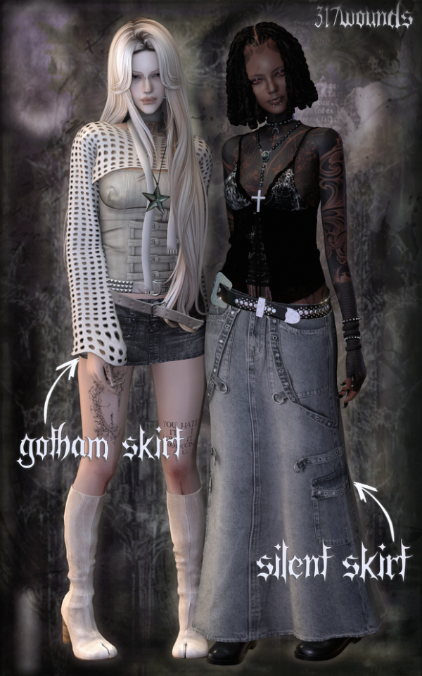 Alpha Gotham and Silent Srit by simsfinds - The Sims 4 Custom Content