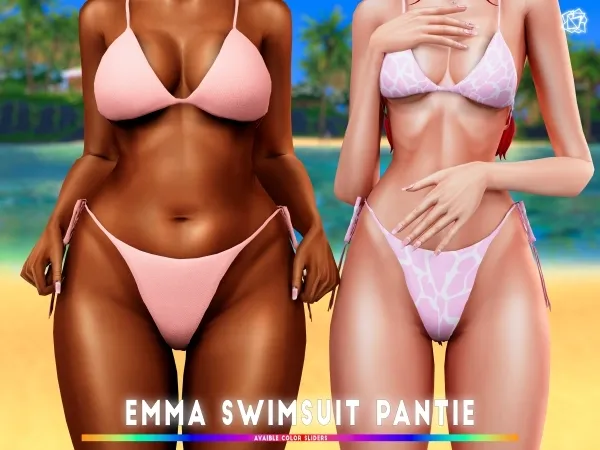 Alpha Emma Swimsuit Pantie BRsim - The Sims 4 Custom Content