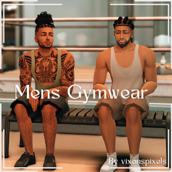 Maxis Match Mens gymwear by simsfinds - The Sims 4 Custom Content