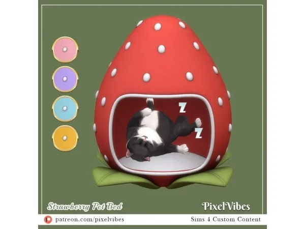 Strawberry Pet Bed
