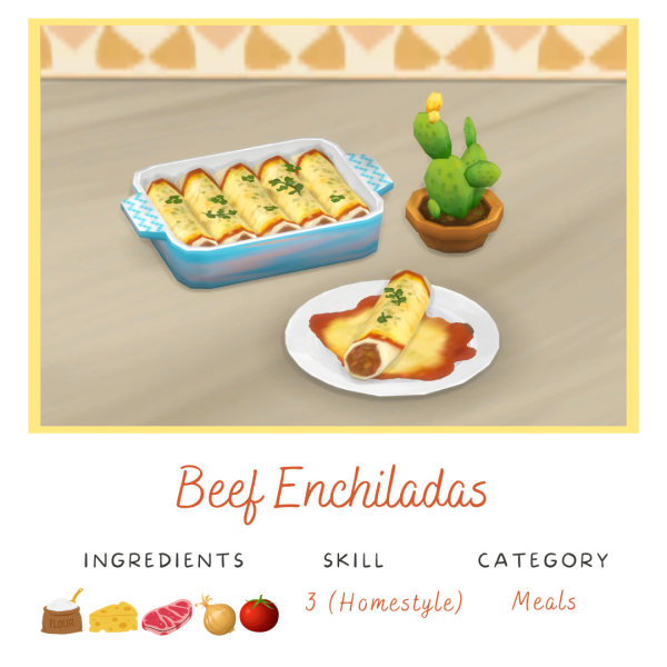 Maxis Match Beef Enchiladas by simsfinds - The Sims 4 Custom Content