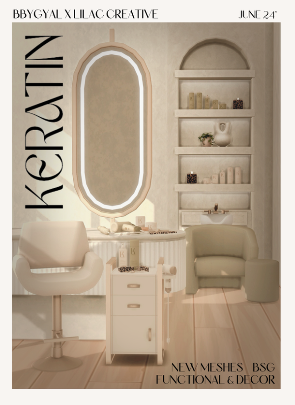 Mix KERATIN Collection by simsfinds - The Sims 4 Custom Content