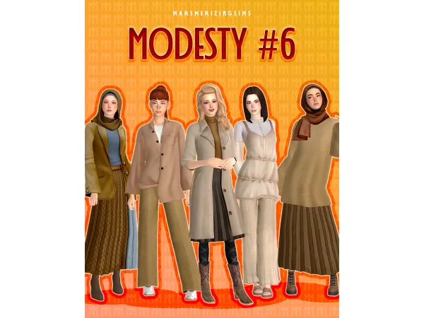 Maxis Match MODESTY 6 by marsmerizingsims - The Sims 4 Custom Content
