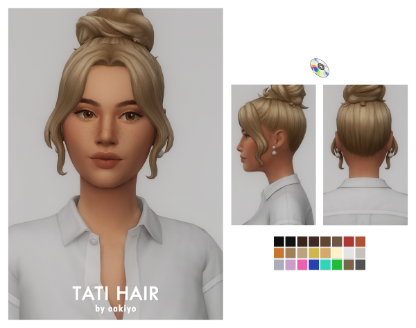 Maxis Match Tati Hair by simsfinds - The Sims 4 Custom Content