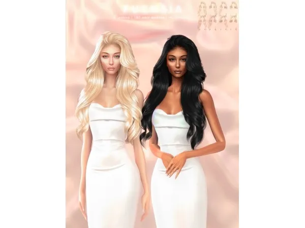 Alpha Fuchsia Hairstyle - The Sims 4 Custom Content