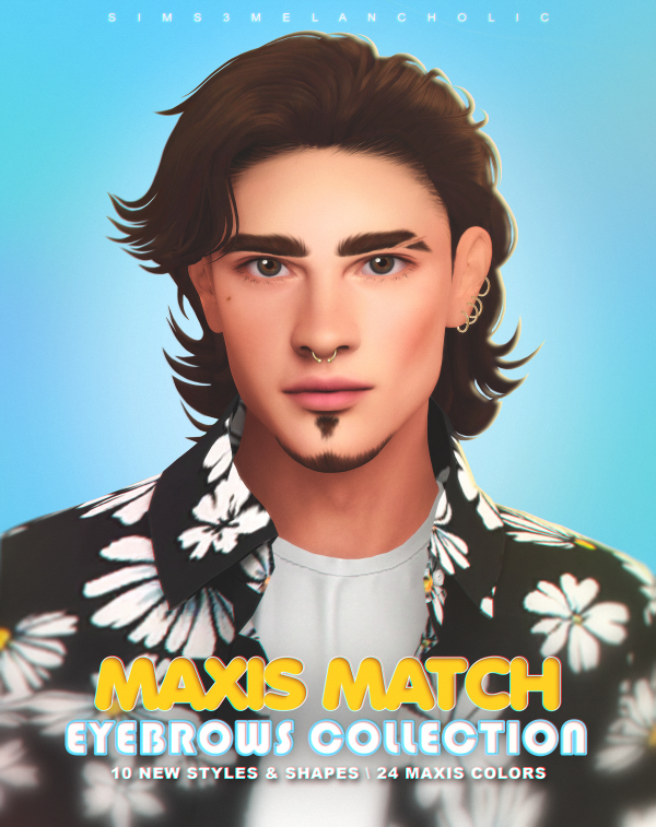 Maxis Match MAXIS MATCH EYEBROWS COLLECTION by simsfinds - The Sims 4 Custom Content