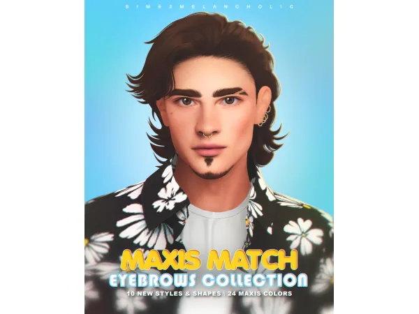 MAXIS MATCH EYEBROWS COLLECTION by sims3melancholic