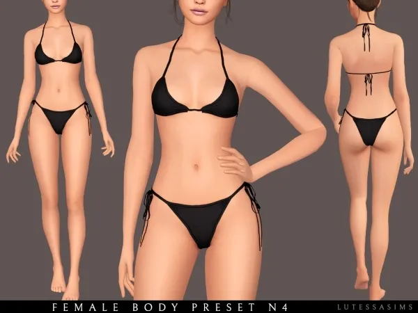 Alpha female body preset n4 by Lutessasims - The Sims 4 Custom Content