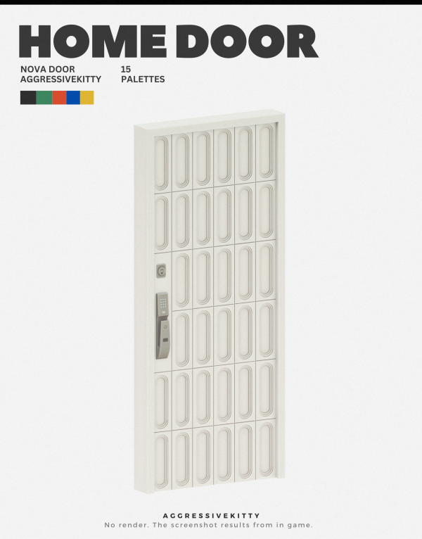 Maxis Match AGGRESSIVEKITTY MODERN HOME DOOR COLLECTION by simsfinds - The Sims 4 Custom Content
