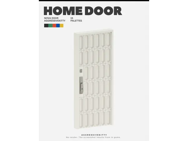 Maxis Match AGGRESSIVEKITTY MODERN HOME DOOR COLLECTION by AggressiveKitty - The Sims 4 Custom Content