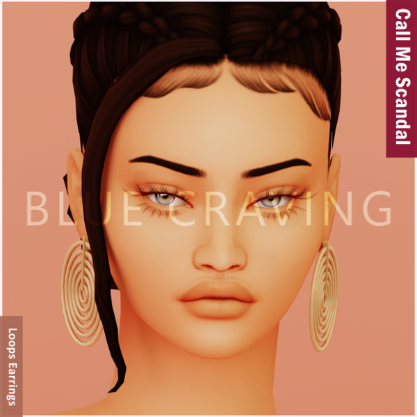 Mix Blue Craving Earring Loops by bluecraving - The Sims 4 Custom Content