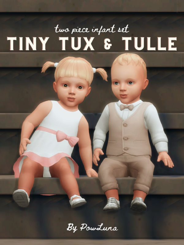 Maxis Match TINY TUX TULLE set by simsfinds - The Sims 4 Custom Content
