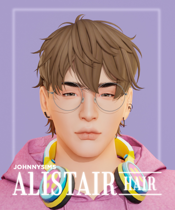 Maxis Match Alistair Hair by simsfinds - The Sims 4 Custom Content