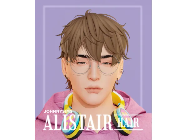 Maxis Match Alistair Hair by JohnnySims - The Sims 4 Custom Content