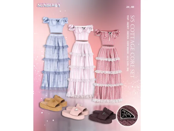 [SUNBERRY] S/S Cottage Core SET 👚
