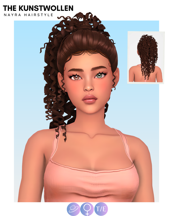Maxis Match Nayra hairstyle by simsfinds - The Sims 4 Custom Content