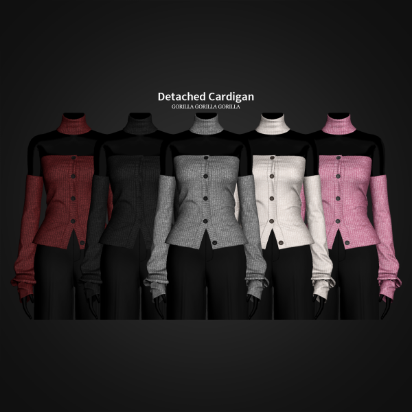 Alpha Detached Cardigan North Star Earrings by simsfinds - The Sims 4 Custom Content