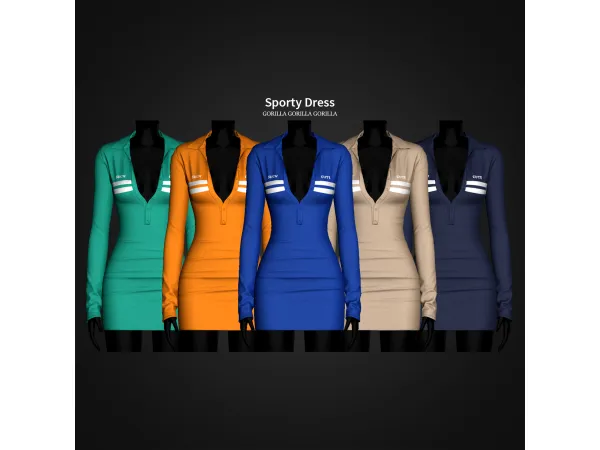 Alpha Sporty Dress Sun Cap by gorillax3 - The Sims 4 Custom Content