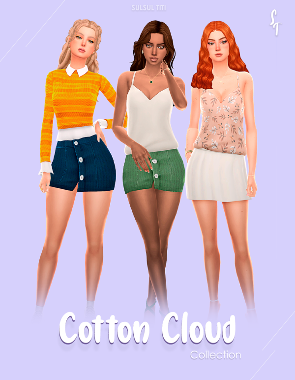 Maxis Match COTTON CLOUD by simsfinds - The Sims 4 Custom Content