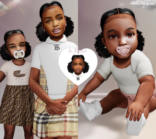 Alpha Jessica Puffs for Children by simsfinds - The Sims 4 Custom Content