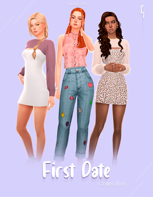Maxis Match FIRST DATE by simsfinds - The Sims 4 Custom Content