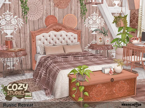 Alpha Rustic Retreat by nesscasims - The Sims 4 Custom Content