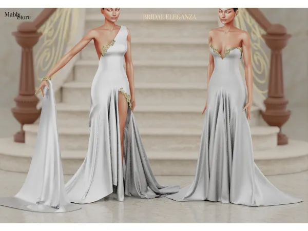 Alpha BRIDAL ELEGANZA by simsfinds - The Sims 4 Custom Content