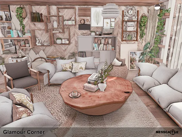 Alpha Glamour Corner by nesscasims - The Sims 4 Custom Content
