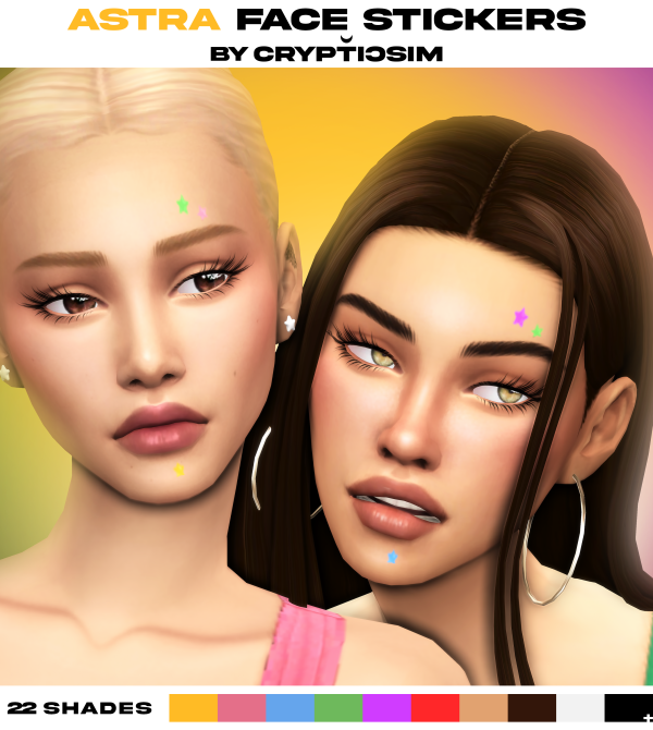 Maxis Match astra face stickers by simsfinds - The Sims 4 Custom Content