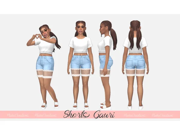 Maxis Match Shorts Gauri by simsfinds - The Sims 4 Custom Content