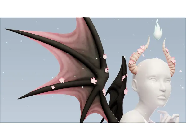 Maxis Match Sakura Demon by modcollective - The Sims 4 Custom Content